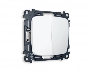 Фотография товара 'Ambrella MO123010 Комплект механизма 2-клавишного выключателя OMEGA'