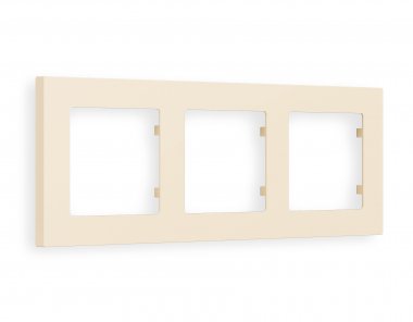 Фотография товара 'Ambrella AF220333 Рамка ALFA Techno (Бежевый матовый) 3-ая'