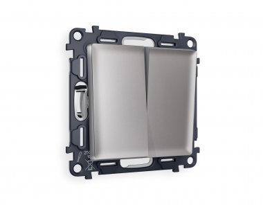 Фотография товара 'Ambrella MA503010 Комплект механизма 2-клавишного выключателя ALFA'