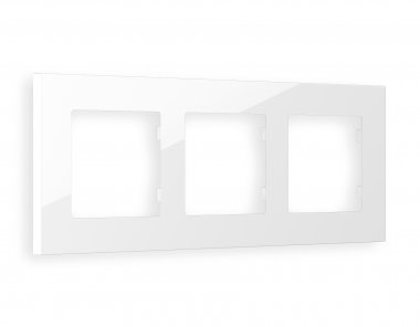 Фотография товара 'Ambrella AF250103 Рамка ALFA Qubi (Белый глянец) 3-ая'