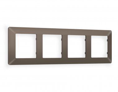 Фотография товара 'Ambrella AF110634 Рамка ALFA Line (Темная бронза матовый) 4-ая'