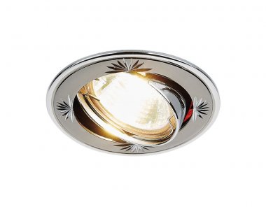 Фотография товара 'Ambrella Встраиваемый точечный светильник черный/хром MR16'