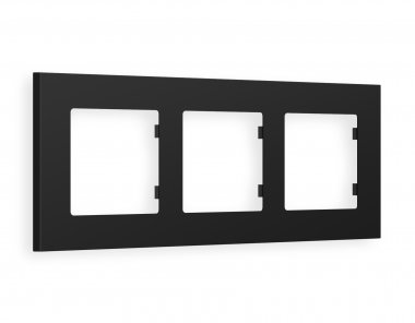 Фотография товара 'Ambrella AF250703 Рамка ALFA Qubi (Черный матовый) 3-ая'