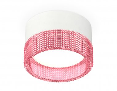 Фотография товара 'Ambrella XS8101032 Комплект накладного светильника с композитным хрусталем SWH/PI'