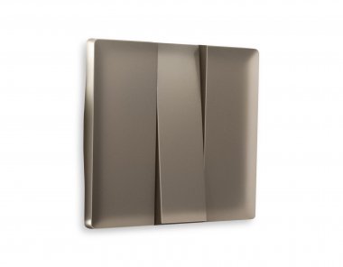 Фотография товара 'Ambrella AP6350 Лицевая панель ALFA (Темная бронза матовый) для 3-клавишных выключателей'