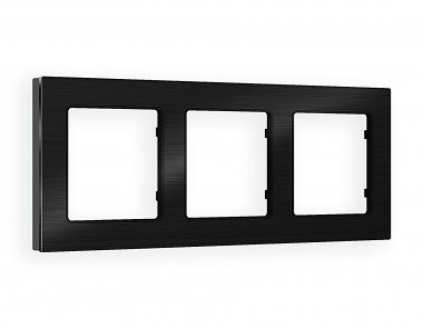 Фотография товара 'Ambrella AF550503 Рамка ALFA Platos (Черный Металл шлифованный) 3-ая'