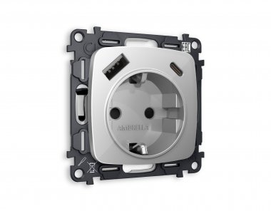 Фотография товара 'Ambrella MO410010 Комплект механизма электрической розетки OMEGA'