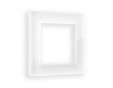 Фотография товара 'Ambrella AF330101 Рамка ALFA Platos (Белый Стекло органическое) 1-ая'