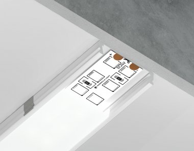 Фотография товара 'Ambrella GP1800WH Алюминиевый профиль накладной 2000*23.8*6'