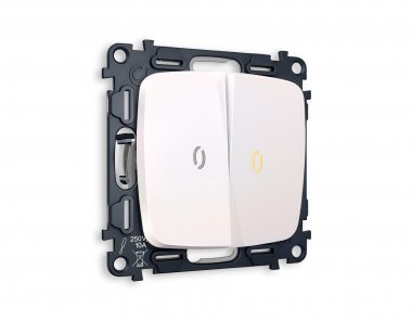 Фотография товара 'Ambrella MO204010 Комплект механизма 2-клавишного выключателя с подсветкой 3200K'