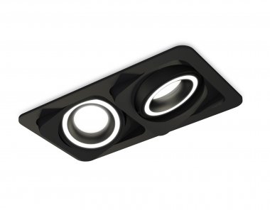 Фотография товара 'Ambrella XC7664080 Комплект встраиваемого поворотного светильника SBK/FR'