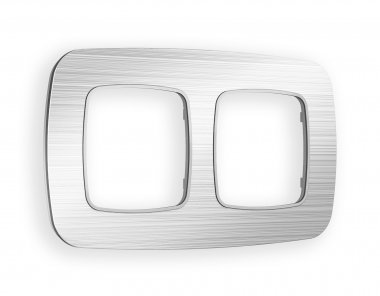 Фотография товара 'Ambrella OF580102 Рамка OMEGA Radian (Серебро Металл шлифованный) 2-ая'