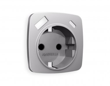 Фотография товара 'Ambrella OP5100 Лицевая панель OMEGA (Сталь матовый) для электрической розетки'