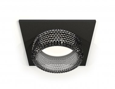Фотография товара 'Ambrella XC6521041 Комплект встраиваемого светильника с композитным хрусталем SBK/BK'