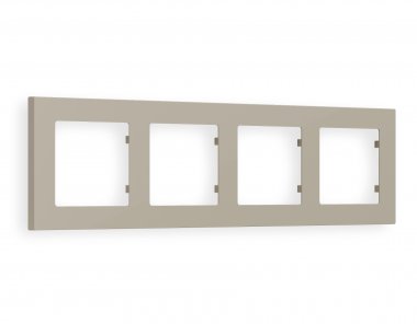 Фотография товара 'Ambrella AF220364 Рамка ALFA Techno (Серо-бежевый матовый) 4-ая'