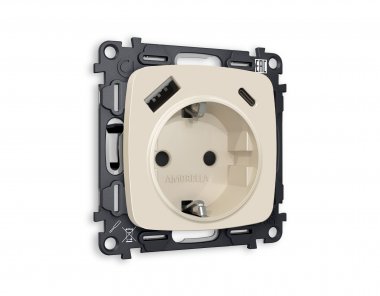 Фотография товара 'Ambrella MO330010 Комплект механизма электрической розетки OMEGA'