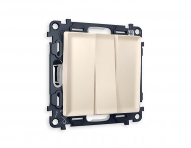 Фотография товара 'Ambrella MA325010 Комплект механизма 3-клавишного выключателя с подсветкой ALFA'