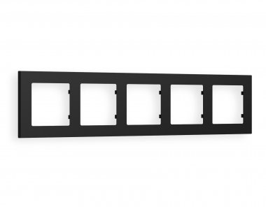 Фотография товара 'Ambrella AF220705 Рамка ALFA Techno (Черный матовый) 5-ая'