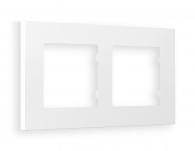 Фотография товара 'Ambrella AF250122 Рамка ALFA Qubi (Белый матовый) 2-ая'