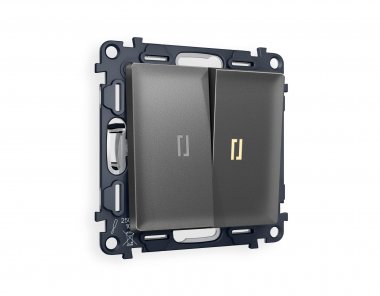 Фотография товара 'Ambrella MA654015 Комплект механизма 2-клавишного выключателя с подсветкой 5600K'