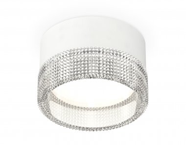 Фотография товара 'Ambrella XS8101030 Комплект накладного светильника с композитным хрусталем SWH/CL'