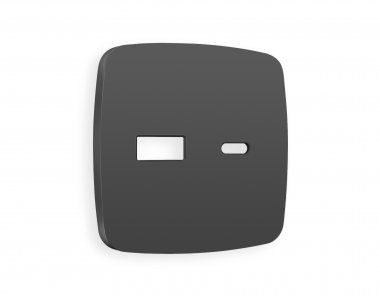 Фотография товара 'Ambrella OP9110 Лицевая панель OMEGA (Графит Мягкое касание) для розетки 2USB'