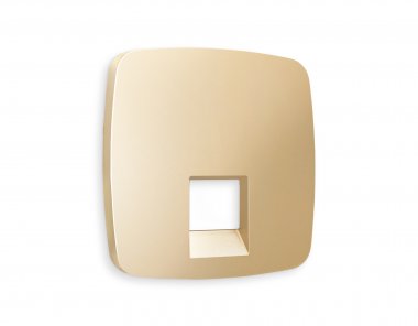 Фотография товара 'Ambrella OP6120 Лицевая панель OMEGA (Шампань) для компьютерной/телефонной розетки'