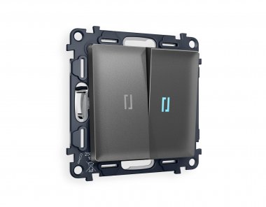 Фотография товара 'Ambrella MA654020 Комплект механизма 2-клавишного выключателя с подсветкой 10000K'