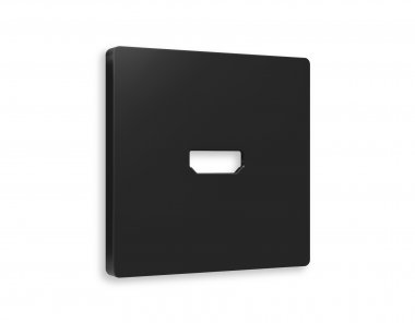 Фотография товара 'Ambrella AP8140 Лицевая панель ALFA (Черный матовый) для HDMI розетки'