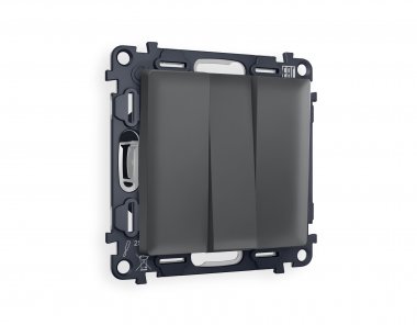 Фотография товара 'Ambrella MA905010 Комплект механизма 3-клавишного выключателя ALFA'