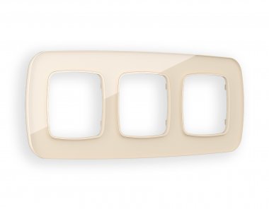 Фотография товара 'Ambrella OF350303 Рамка OMEGA Radian (Бежевый Стекло закаленное натуральное) 3-ая'