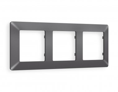 Фотография товара 'Ambrella AF110653 Рамка ALFA Line (Антрацит серый) 3-ая'