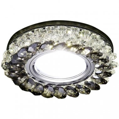 Фотография товара 'Ambrella S701 CL/GD/WH Встраиваемый точечный светильник со светодиодной лентой MR16+3W'