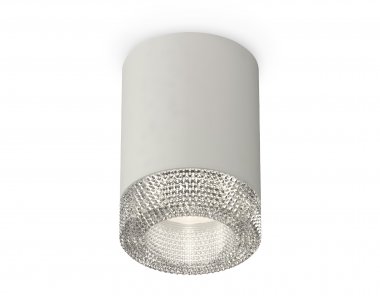 Фотография товара 'Ambrella XS7423001 Комплект накладного светильника с композитным хрусталем SGR/CL'