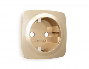 Фотография товара 'Ambrella OP6060 Лицевая панель OMEGA (Шампань) для электрической розетки'