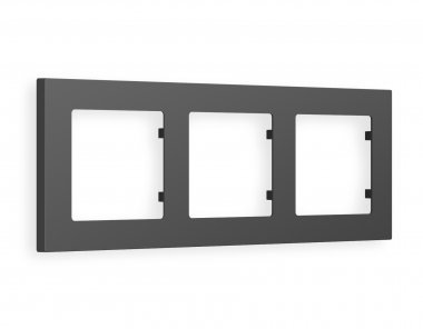 Фотография товара 'Ambrella AF220803 Рамка ALFA Techno (Графит Мягкое касание) 3-ая'