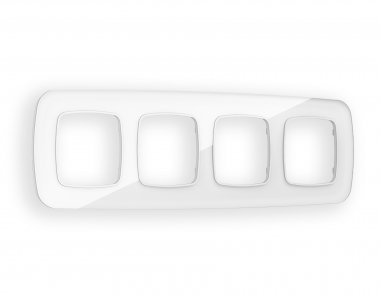 Фотография товара 'Ambrella OF320104 Рамка OMEGA Radian (Белый Стекло органическое) 4-ая'