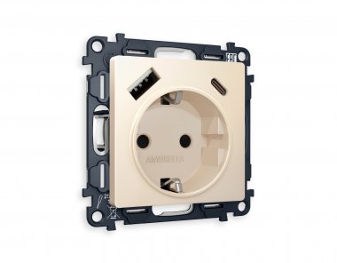 Фотография товара 'Ambrella MA330010 Комплект механизма электрической розетки ALFA'