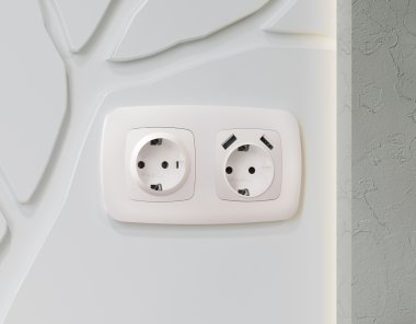 Фотография товара 'Ambrella OP2060 Лицевая панель OMEGA (Жемчуг) для электрической розетки'