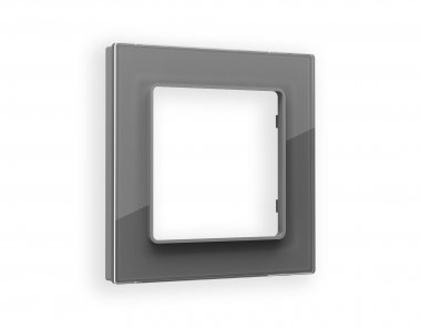 Фотография товара 'Ambrella AF330651 Рамка ALFA Platos (Антрацит серый Стекло органическое) 1-ая'
