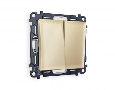 Фотография товара 'Ambrella MA603020 Комплект механизма 2-клавишного проходного выключателя ALFA'