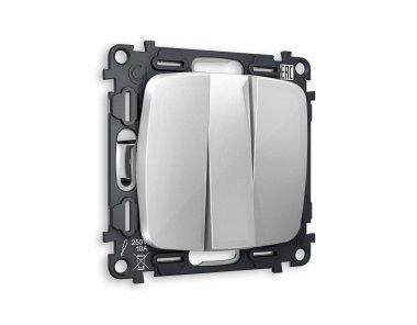 Фотография товара 'Ambrella MO405010 Комплект механизма 3-клавишного выключателя OMEGA'