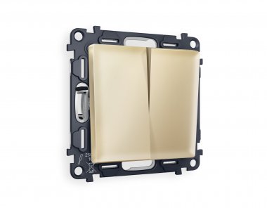 Фотография товара 'Ambrella MA603010 Комплект механизма 2-клавишного выключателя ALFA'