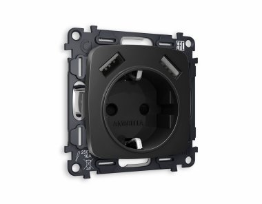 Фотография товара 'Ambrella MO809010 Комплект механизма электрической розетки OMEGA'