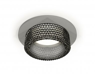 Фотография товара 'Ambrella XC6514041 Комплект встраиваемого светильника с композитным хрусталем SGR/BK'