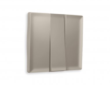 Фотография товара 'Ambrella AP3650 Лицевая панель ALFA (Серо-бежевый матовый) для 3-клавишных выключателей'