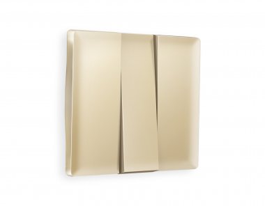 Фотография товара 'Ambrella AP6050 Лицевая панель ALFA (Шампань) для 3-клавишных выключателей'
