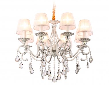 Фотография товара 'Ambrella TR4548 Подвесная люстра с абажурами и хрусталем E14/8 max 40W D680*545'