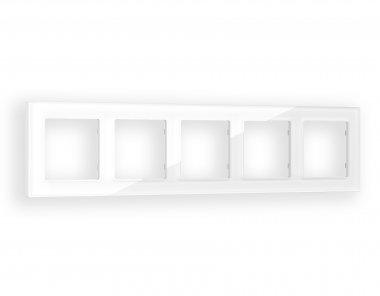 Фотография товара 'Ambrella AF330105 Рамка ALFA Platos (Белый Стекло органическое) 5-ая'