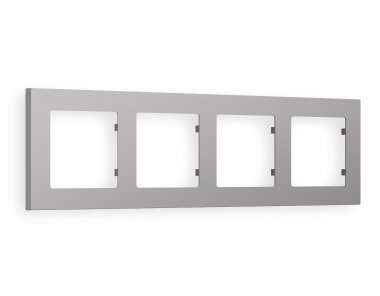 Фотография товара 'Ambrella AF220504 Рамка ALFA Techno (Сталь матовый) 4-ая'